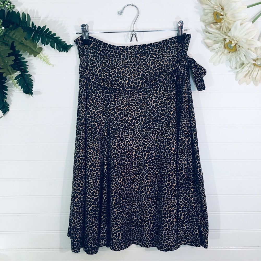 Vintage Y2K Hamilton Cheetah Animal Print Skirt Size Small